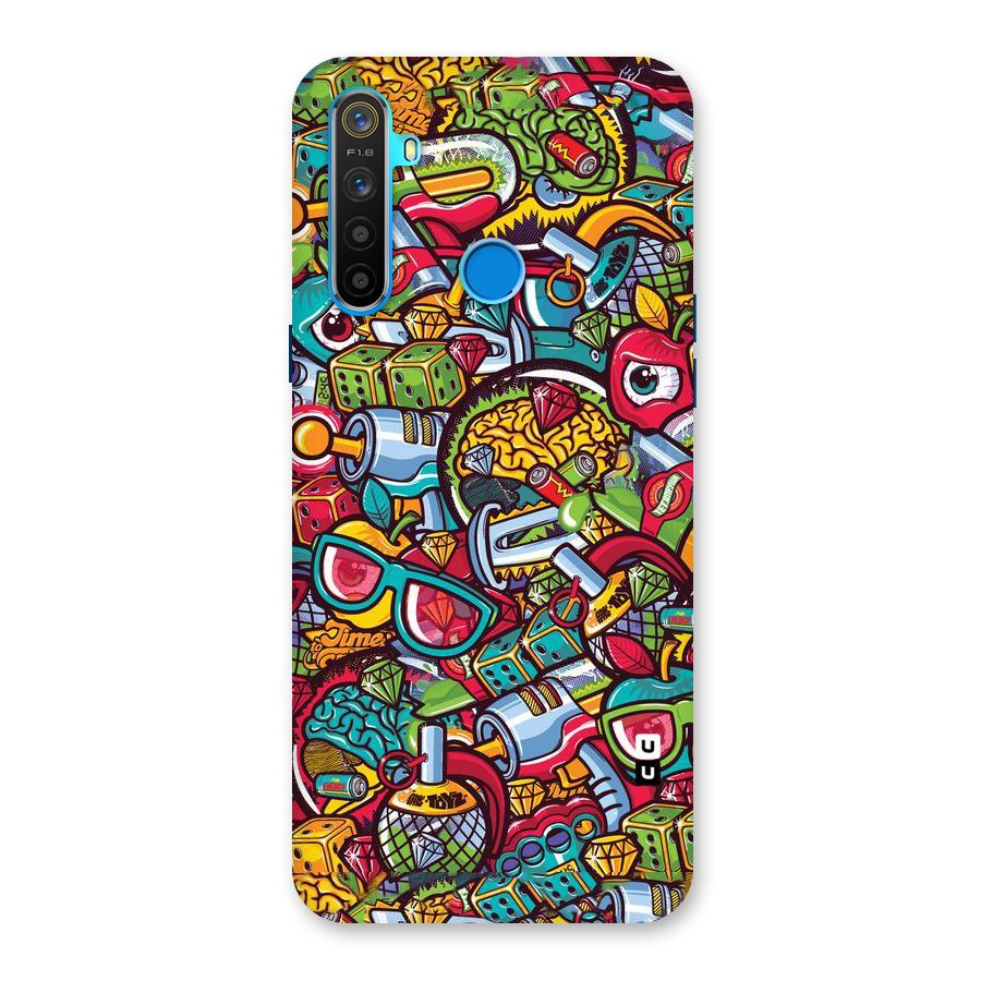 Retro Diamond Design Back Case for Realme 5