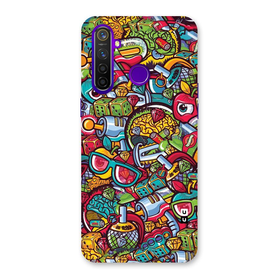 Retro Diamond Design Back Case for Realme 5 Pro