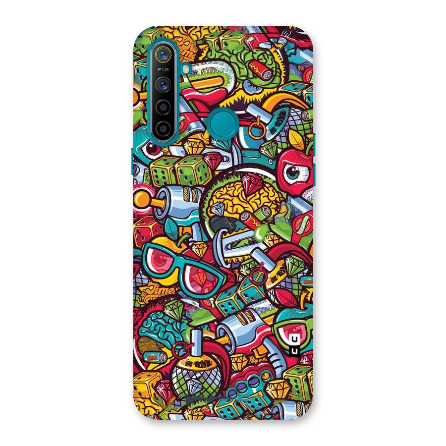 Retro Diamond Design Back Case for Realme 5i