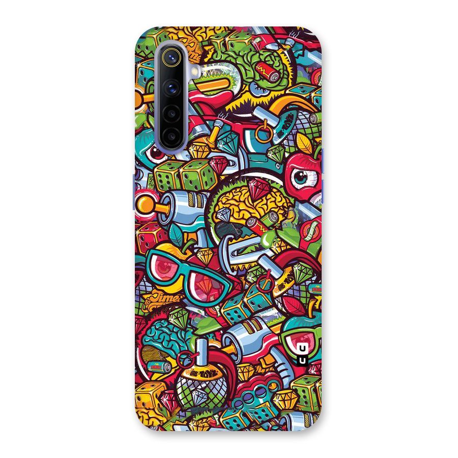 Retro Diamond Design Back Case for Realme 6i