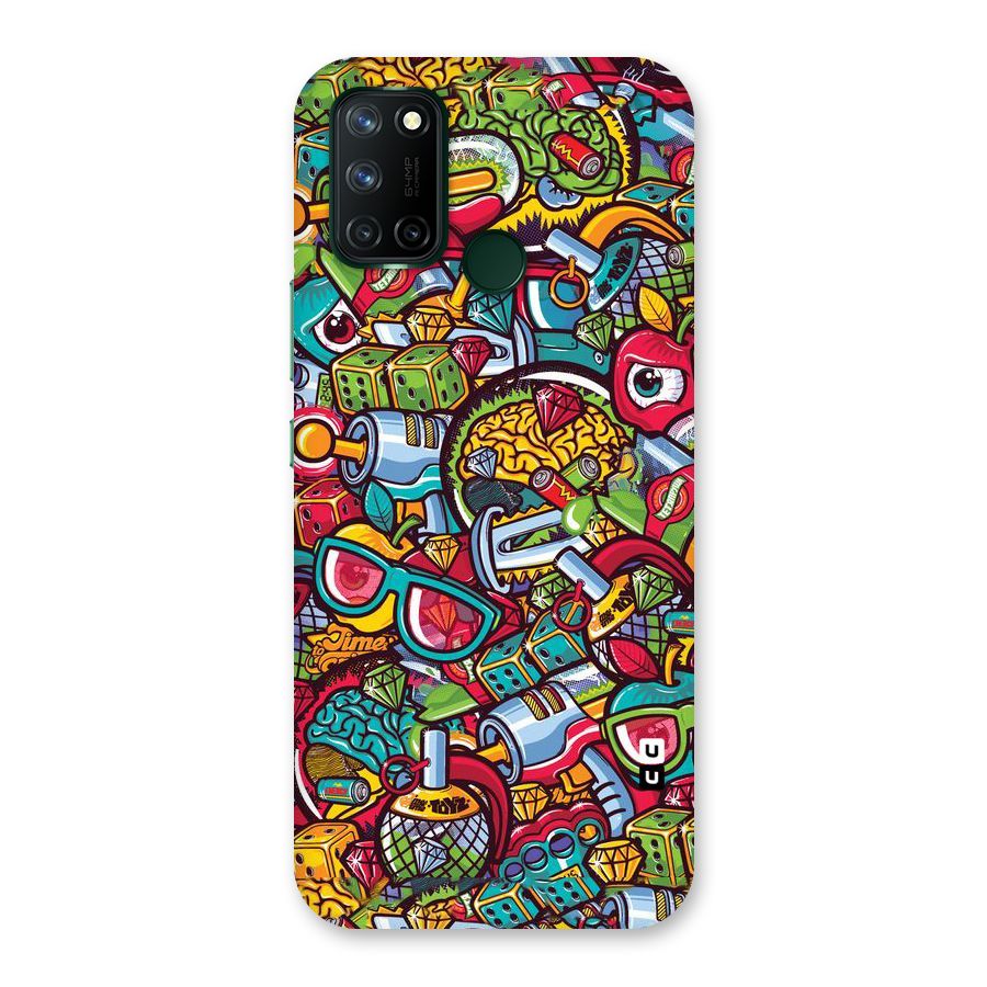 Retro Diamond Design Back Case for Realme 7i