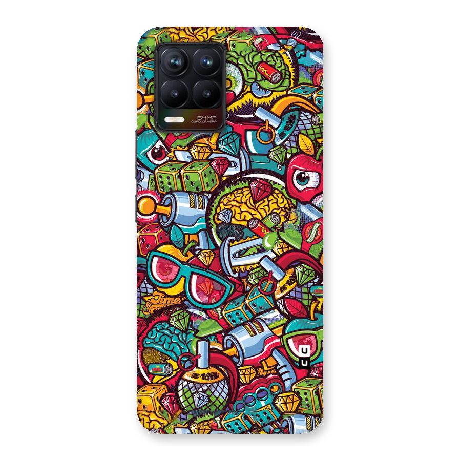 Retro Diamond Design Back Case for Realme 8