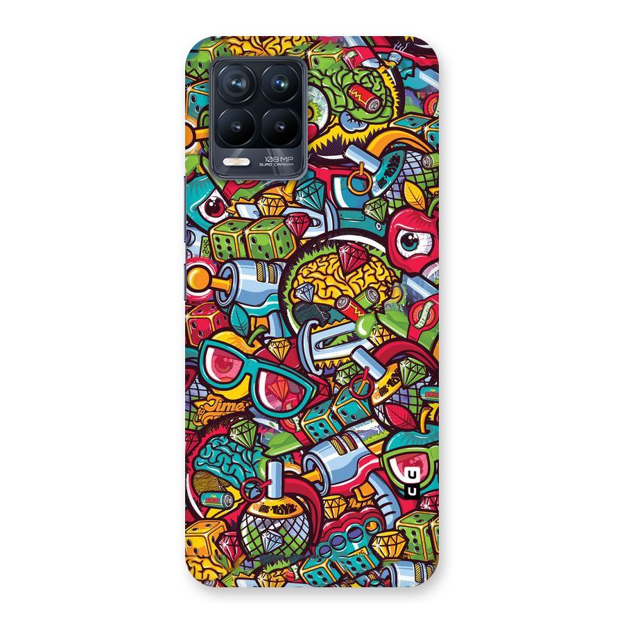Retro Diamond Design Back Case for Realme 8 Pro