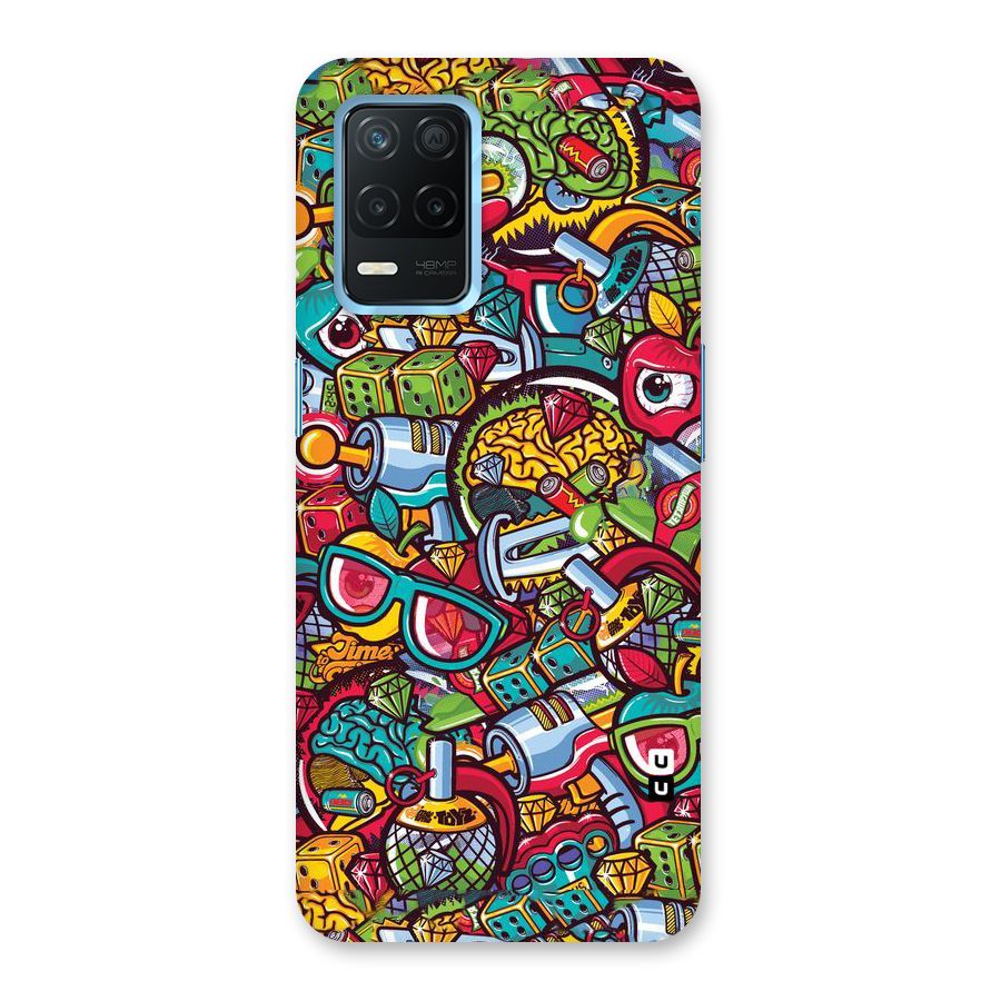 Retro Diamond Design Back Case for Realme 8s 5G