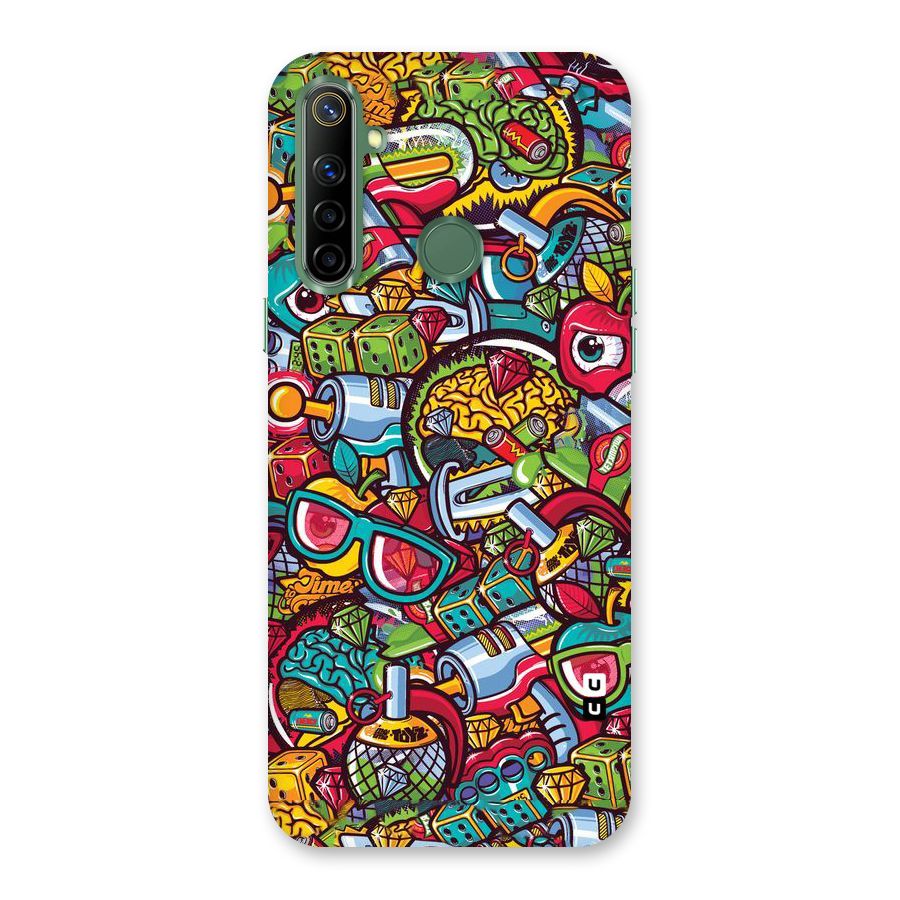 Retro Diamond Design Back Case for Realme Narzo 10