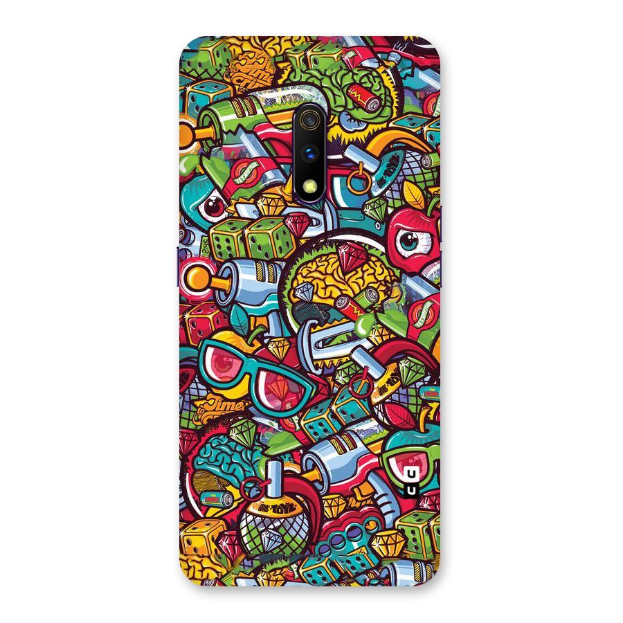 Retro Diamond Design Back Case for Realme X