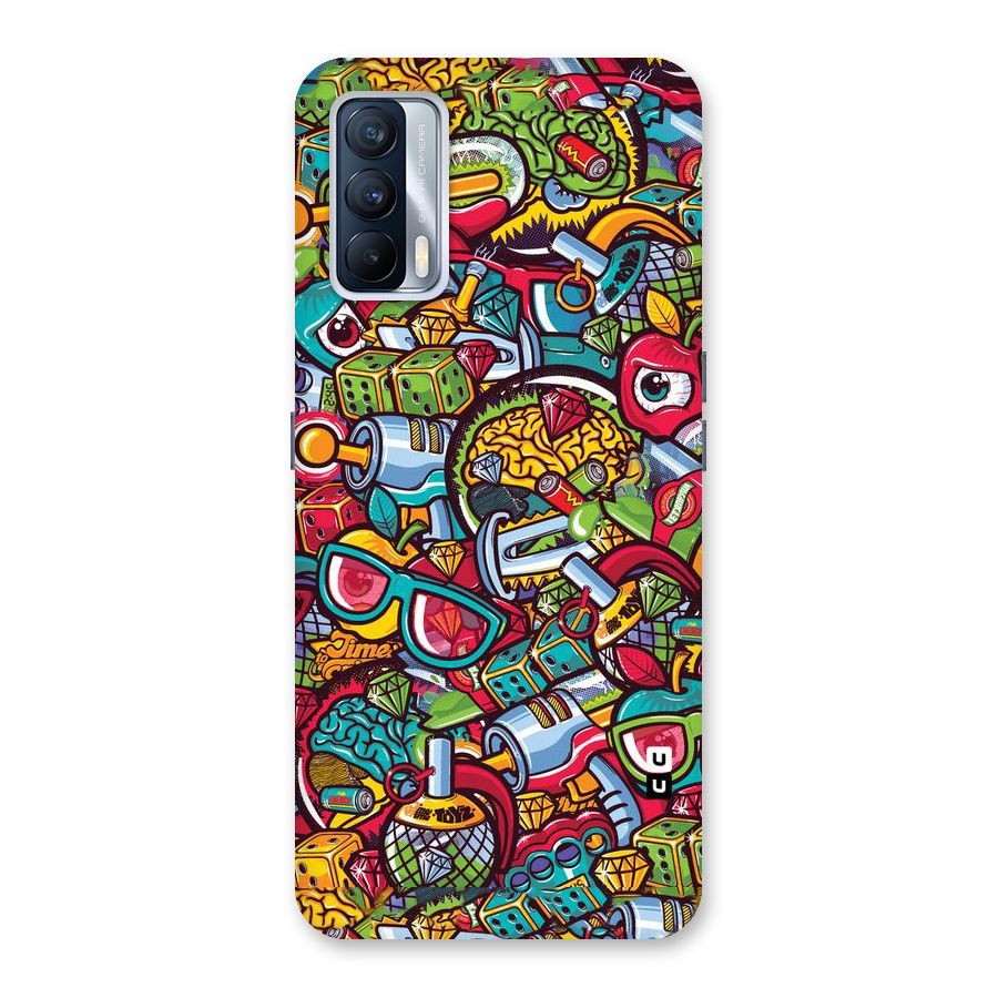 Retro Diamond Design Back Case for Realme X7