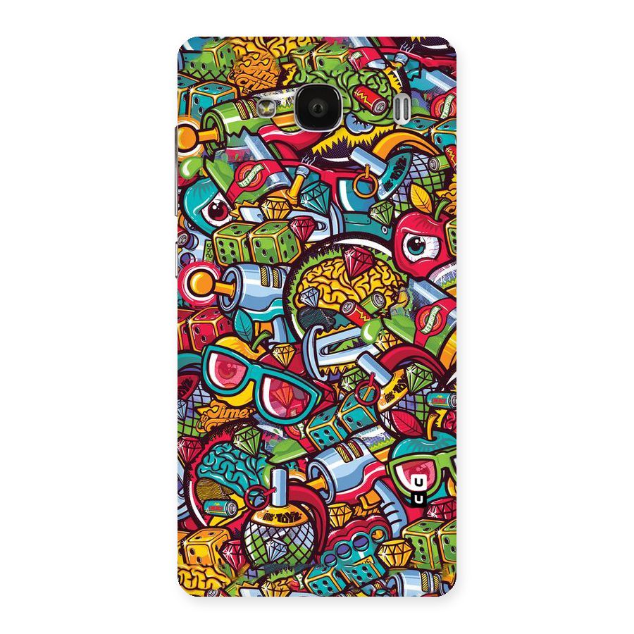 Retro Diamond Design Back Case for Redmi 2 Prime