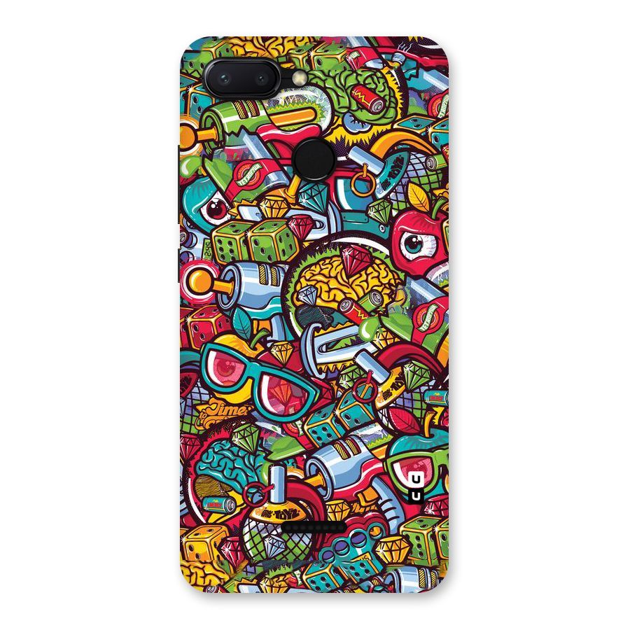 Retro Diamond Design Back Case for Redmi 6