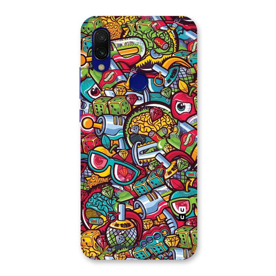 Retro Diamond Design Back Case for Redmi 7