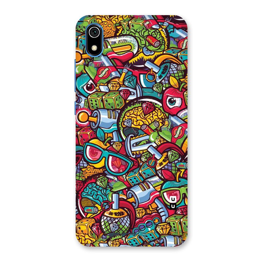Retro Diamond Design Back Case for Redmi 7A