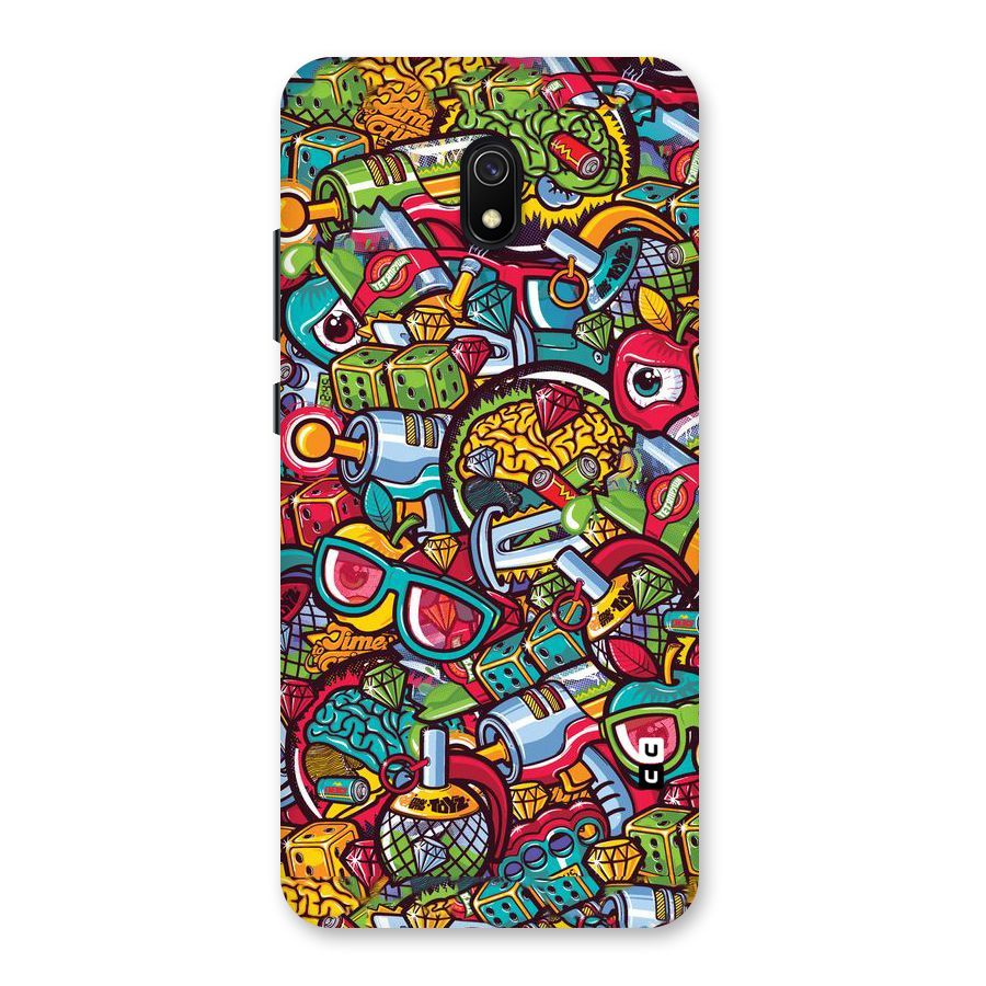 Retro Diamond Design Back Case for Redmi 8A