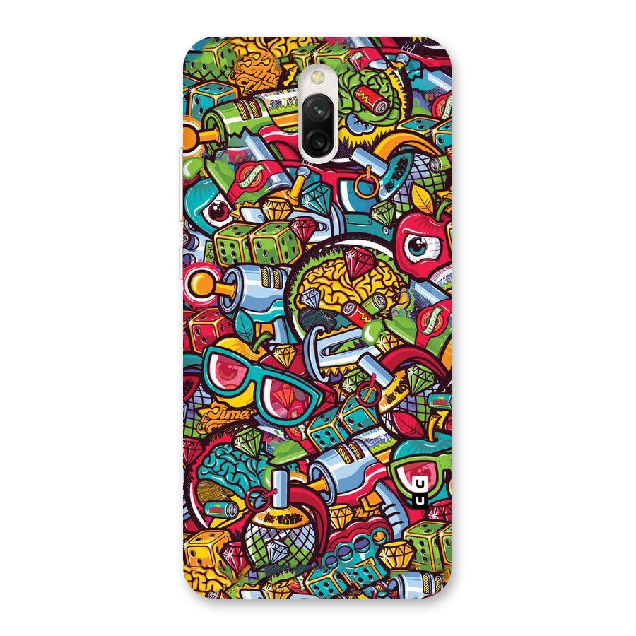 Retro Diamond Design Back Case for Redmi 8A Dual