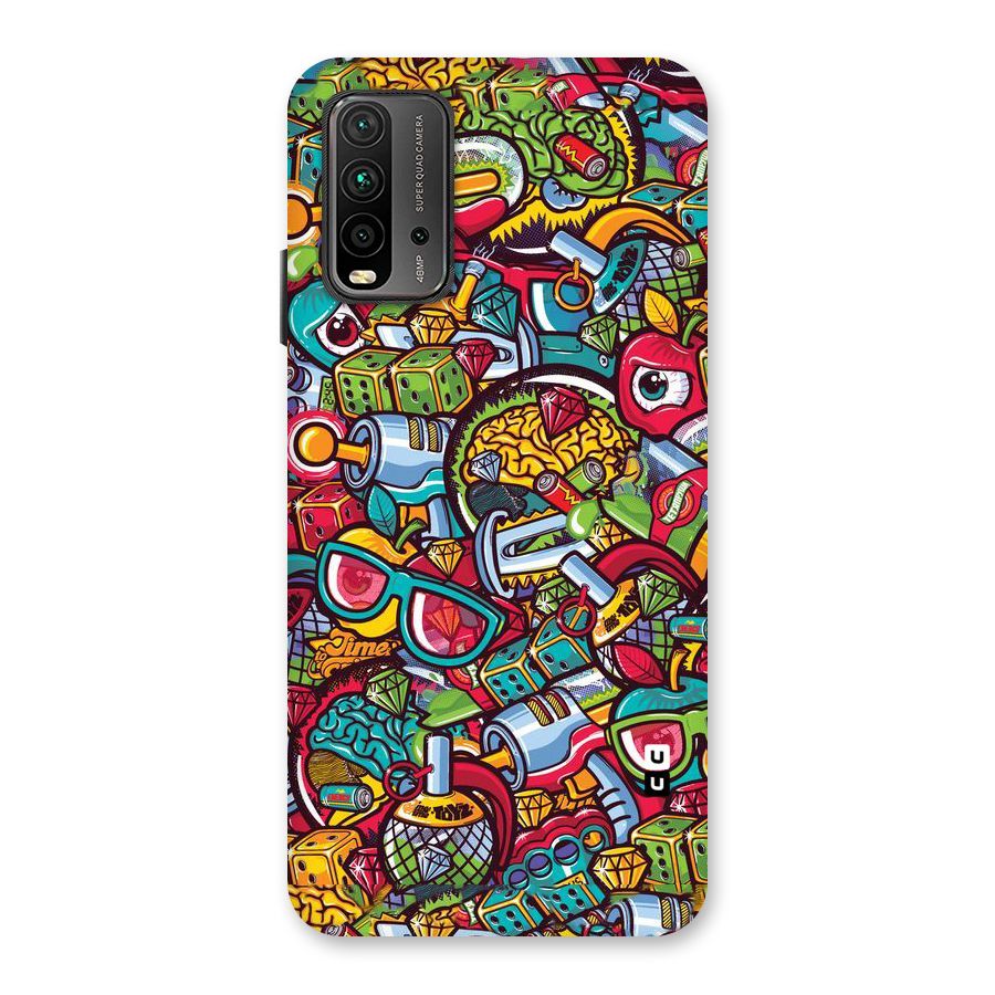 Retro Diamond Design Back Case for Redmi 9 Power