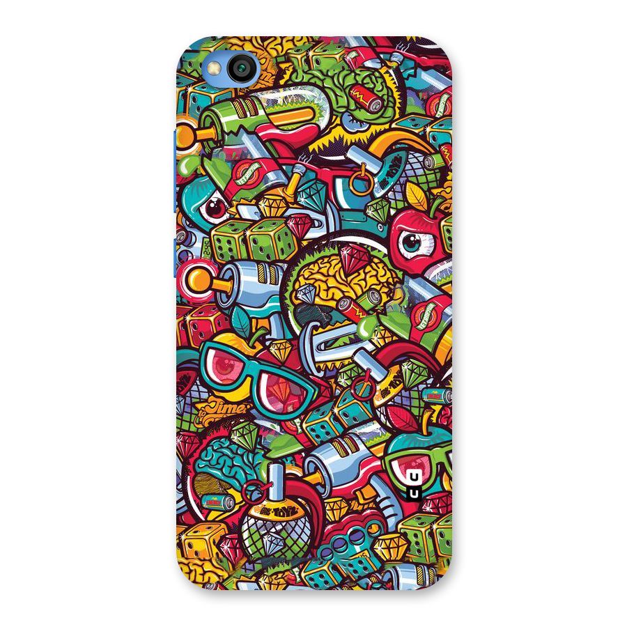 Retro Diamond Design Back Case for Redmi Go