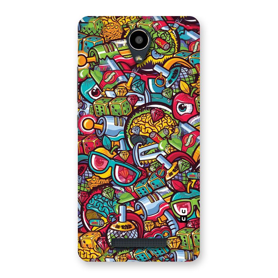 Retro Diamond Design Back Case for Redmi Note 2