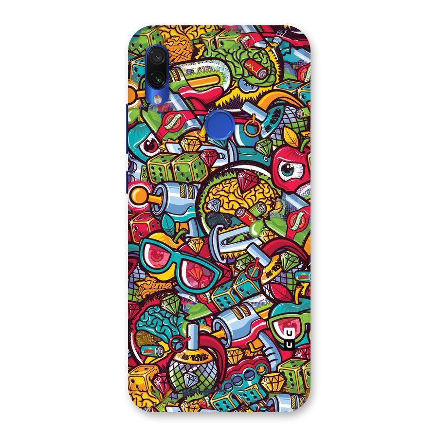 Retro Diamond Design Back Case for Redmi Note 7S