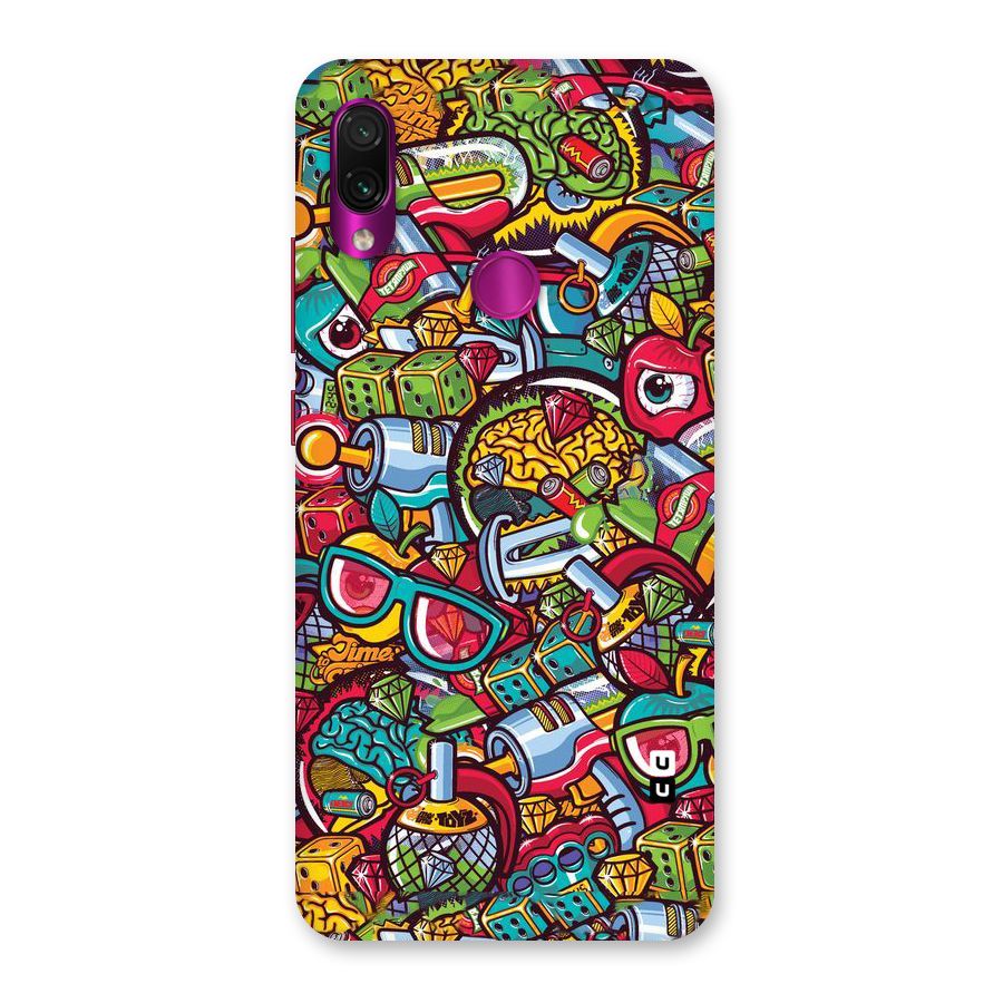 Retro Diamond Design Back Case for Redmi Note 7 Pro