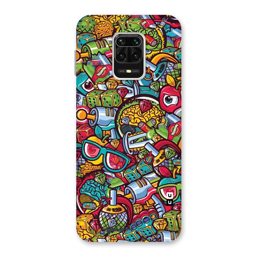 Retro Diamond Design Back Case for Redmi Note 9 Pro