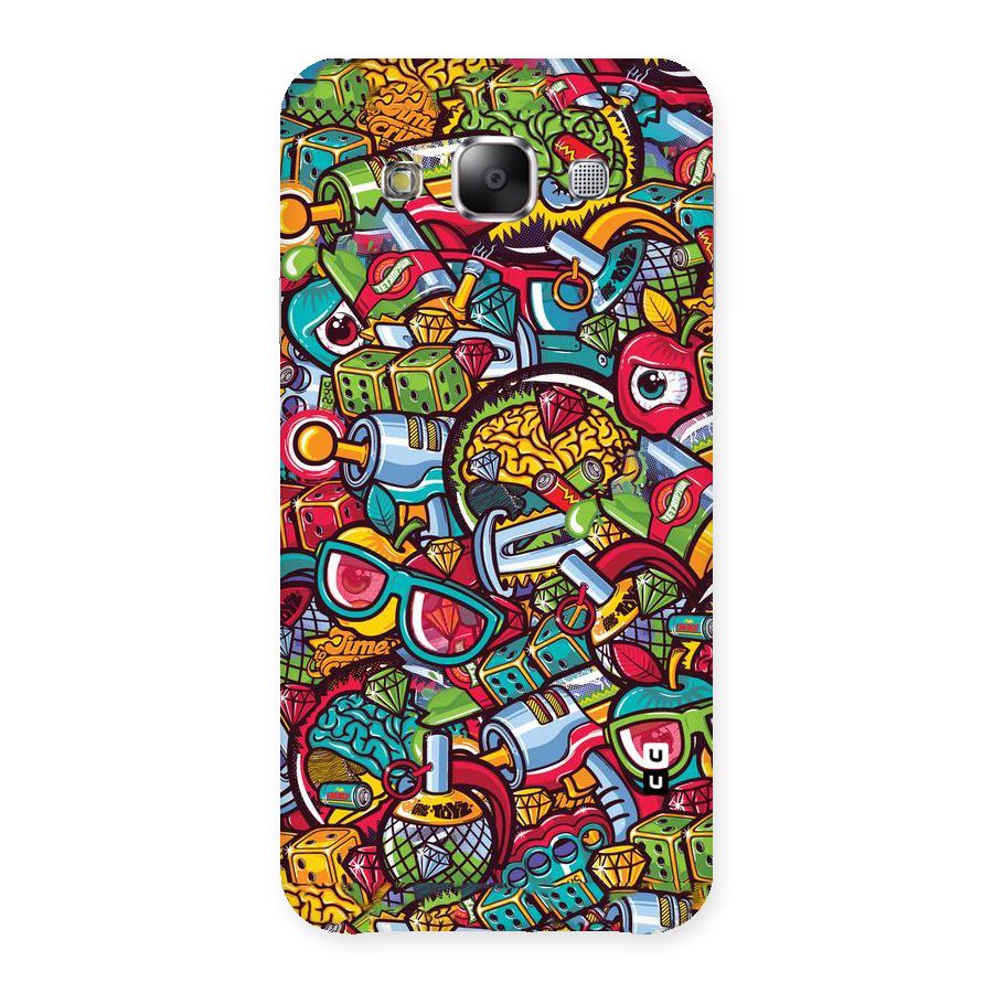 Retro Diamond Design Back Case for Samsung Galaxy E5