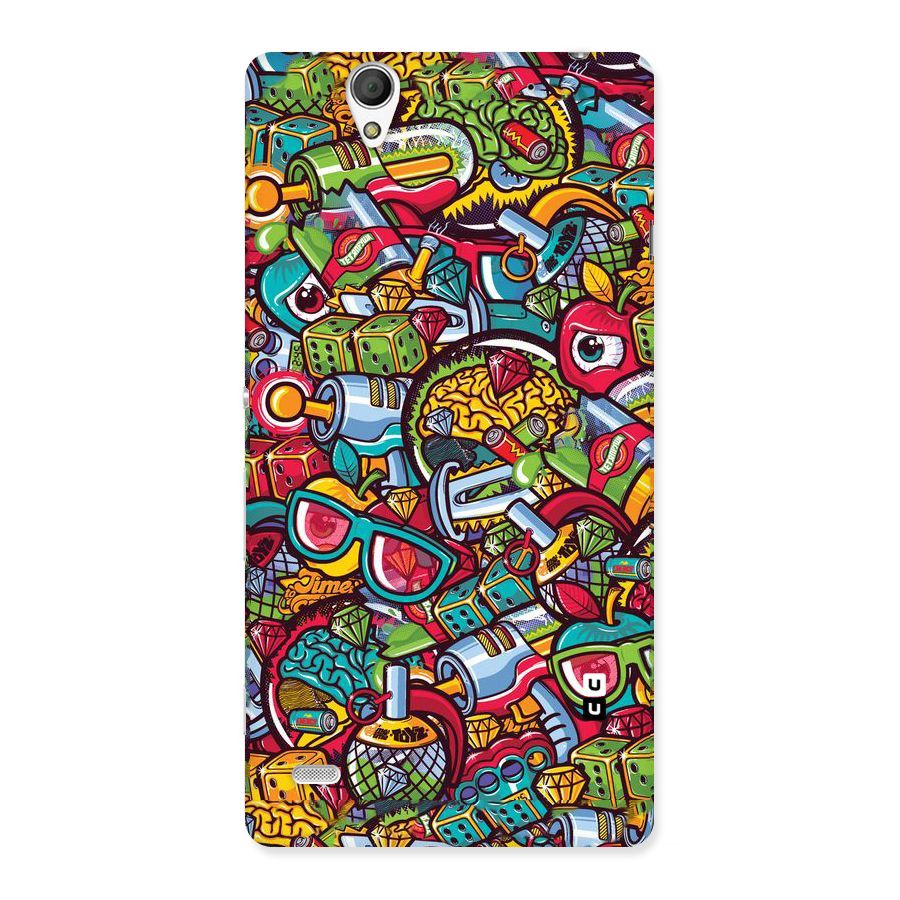 Retro Diamond Design Back Case for Sony Xperia C4