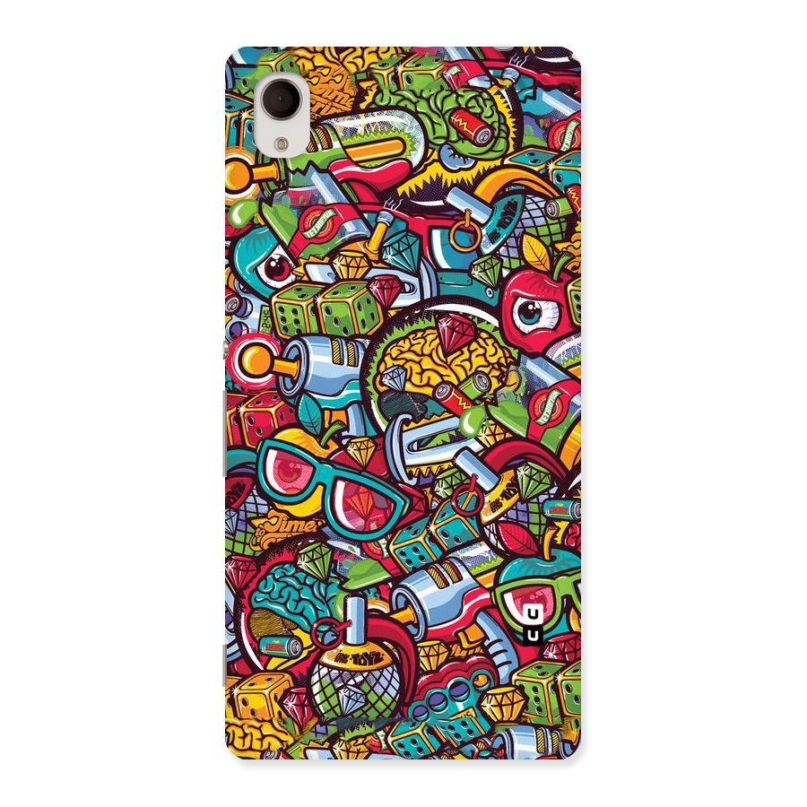Retro Diamond Design Back Case for Sony Xperia M4