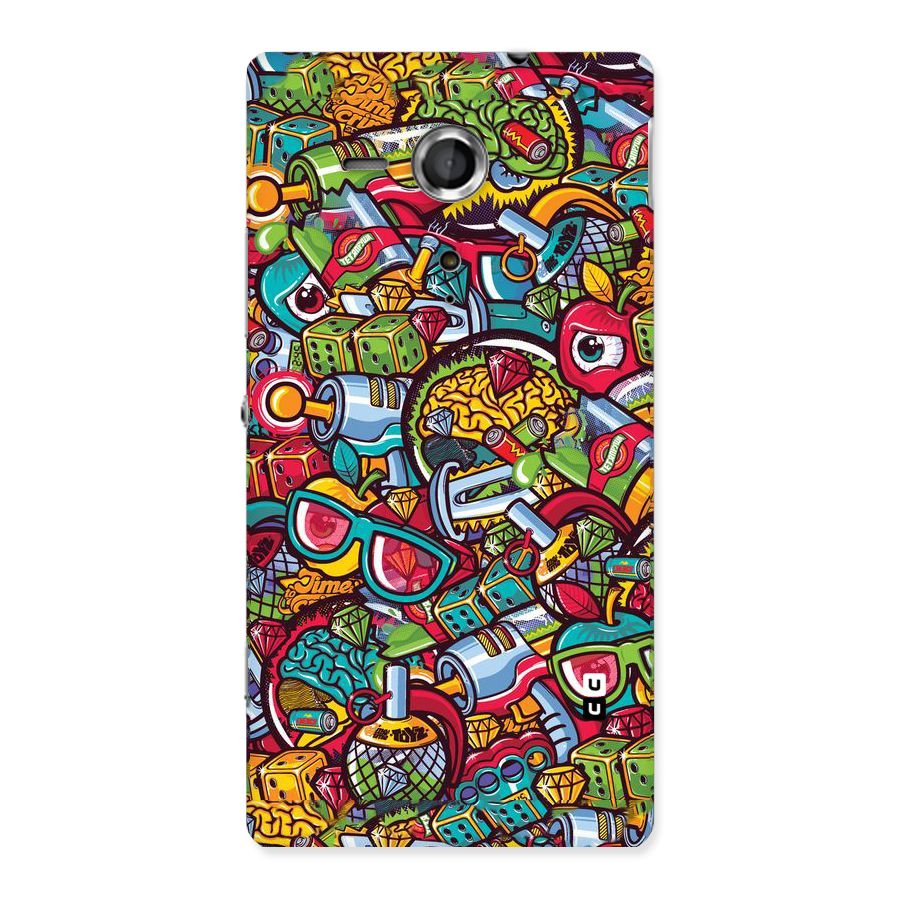 Retro Diamond Design Back Case for Sony Xperia SP