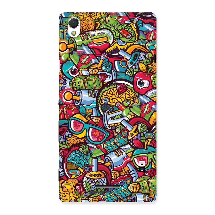 Retro Diamond Design Back Case for Sony Xperia T3