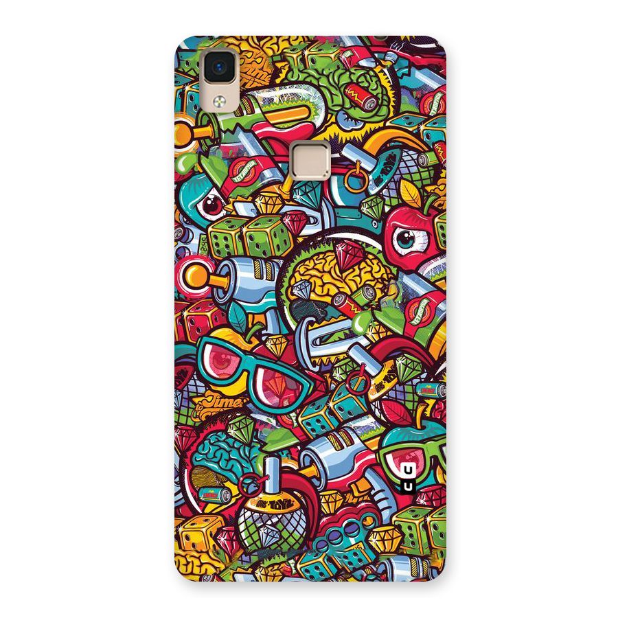 Retro Diamond Design Back Case for V3 Max