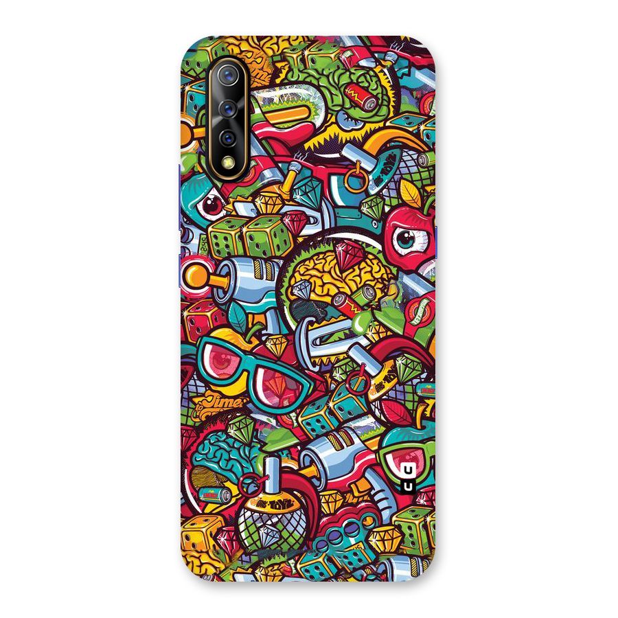 Retro Diamond Design Back Case for Vivo S1