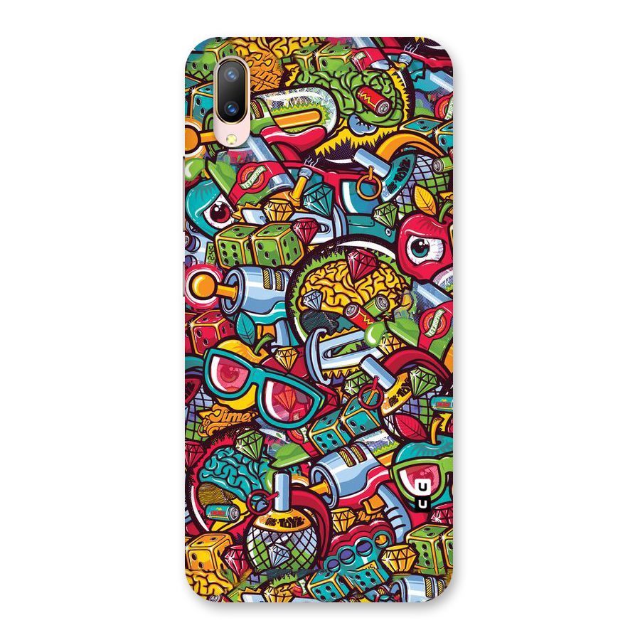 Retro Diamond Design Back Case for Vivo V11 Pro