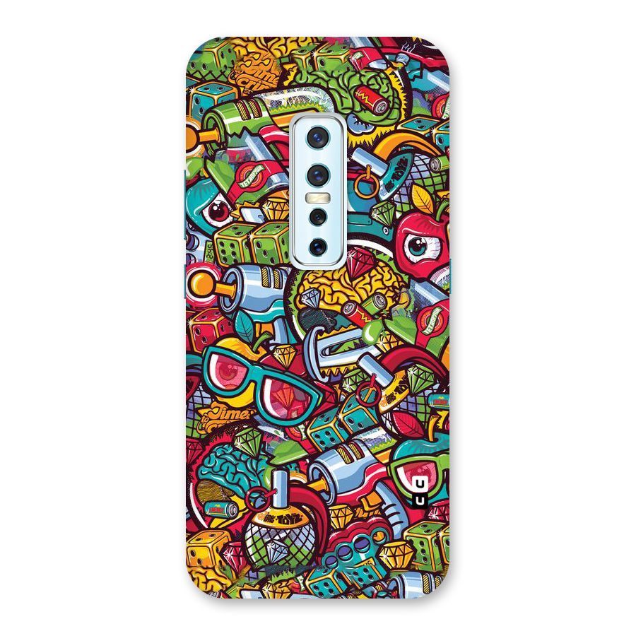 Retro Diamond Design Back Case for Vivo V17 Pro