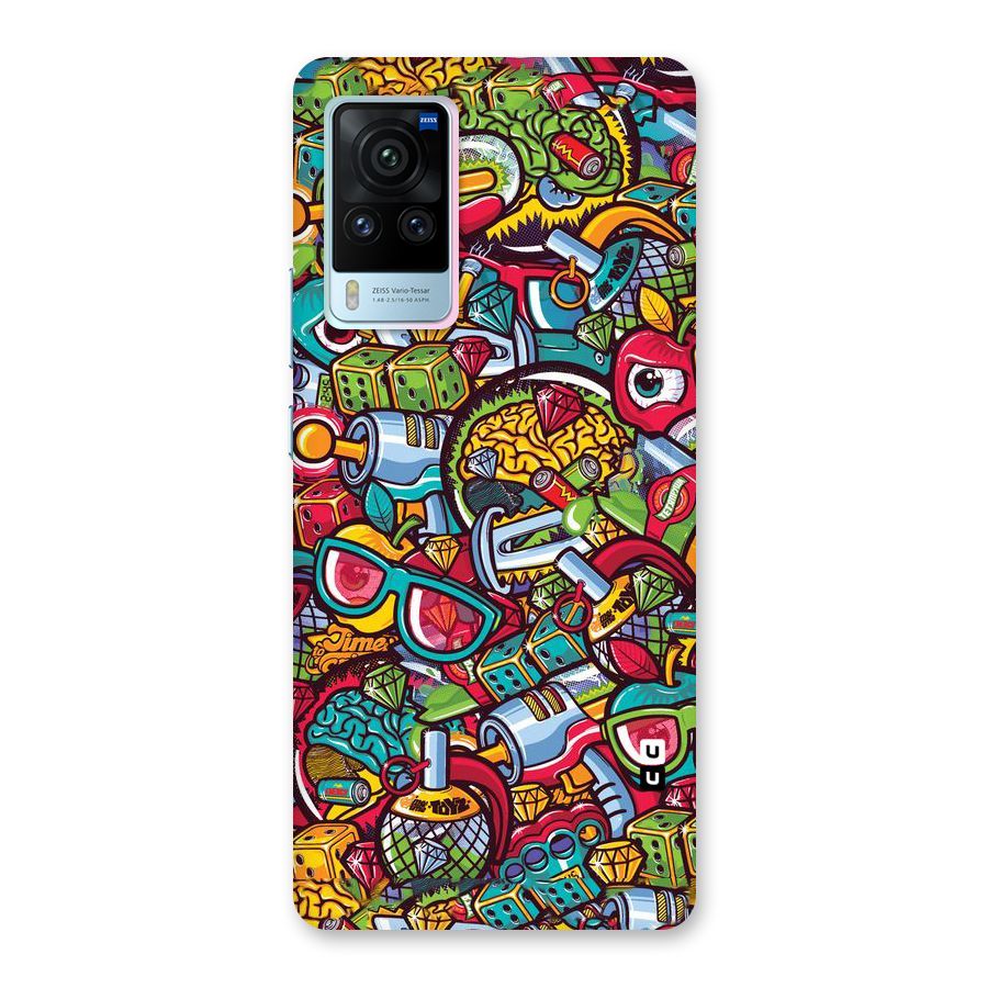 Retro Diamond Design Back Case for Vivo X60 Pro