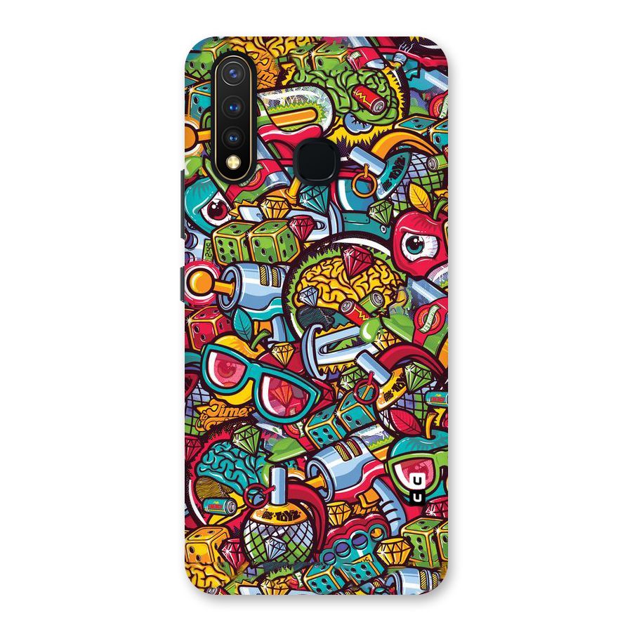 Retro Diamond Design Back Case for Vivo Y19