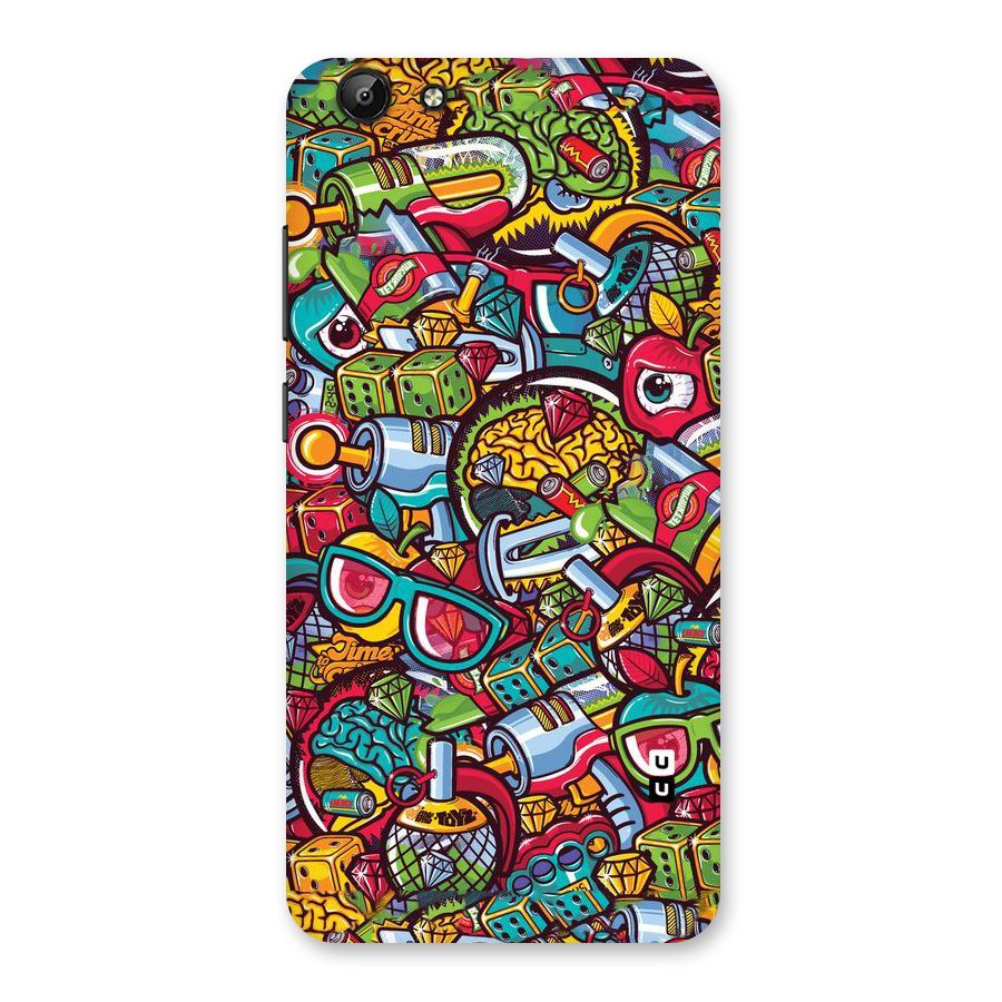 Retro Diamond Design Back Case for Vivo Y69
