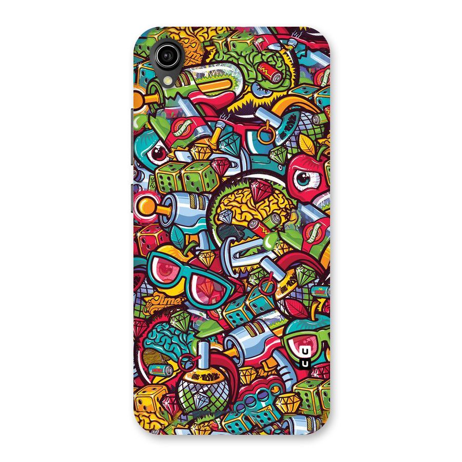 Retro Diamond Design Back Case for Vivo Y90