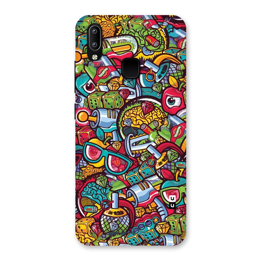 Retro Diamond Design Back Case for Vivo Y93