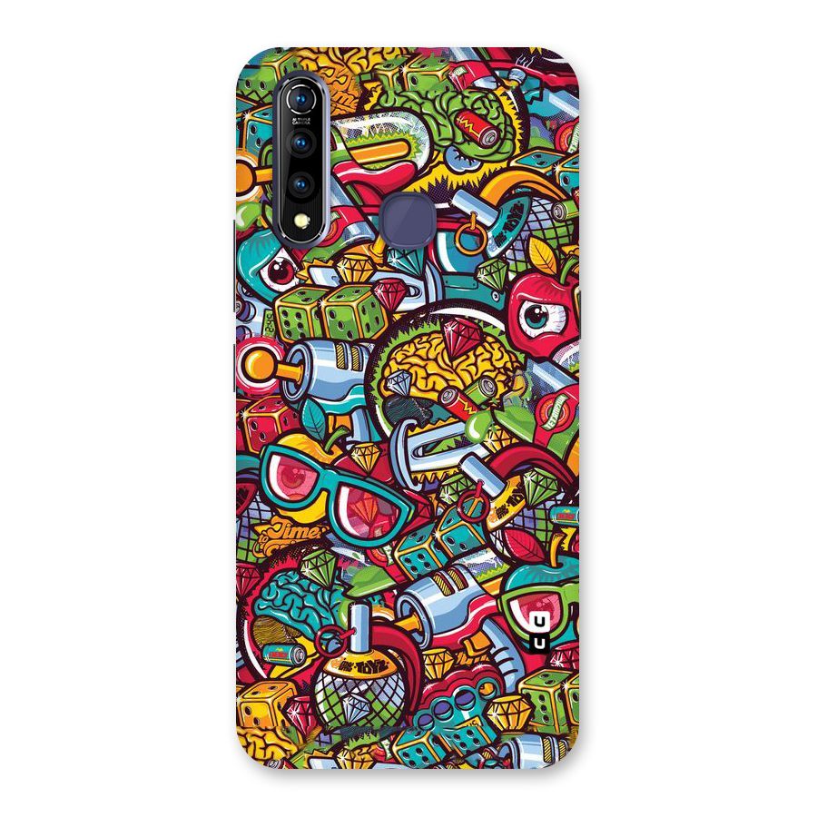Retro Diamond Design Back Case for Vivo Z1 Pro
