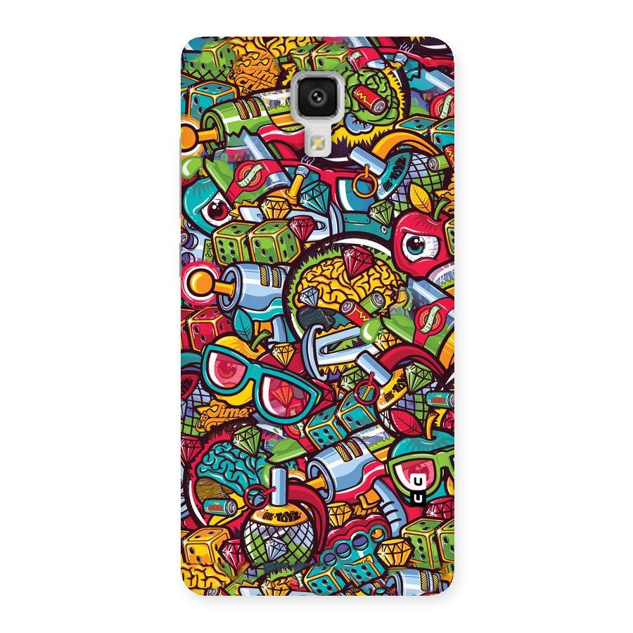 Retro Diamond Design Back Case for Xiaomi Mi 4
