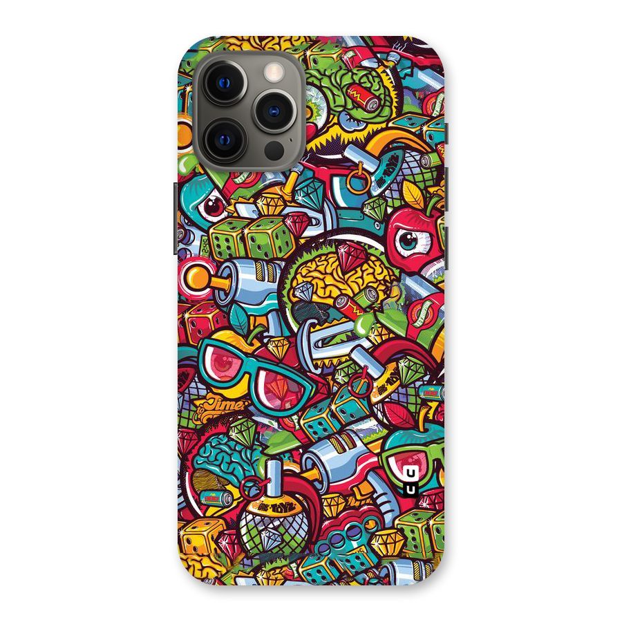 Retro Diamond Design Back Case for iPhone 12 Pro Max