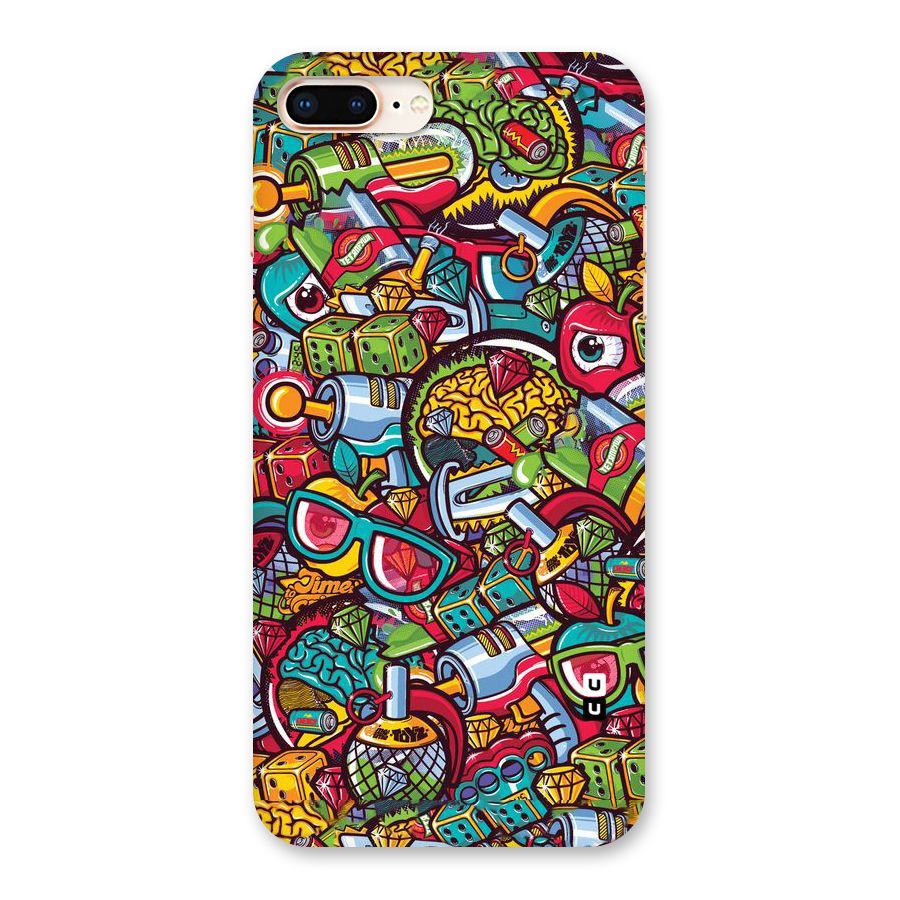 Retro Diamond Design Back Case for iPhone 8 Plus