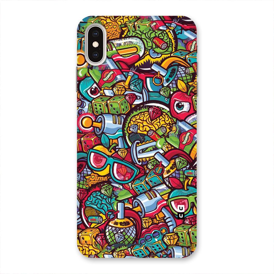 Retro Diamond Design Back Case for iPhone XS Max