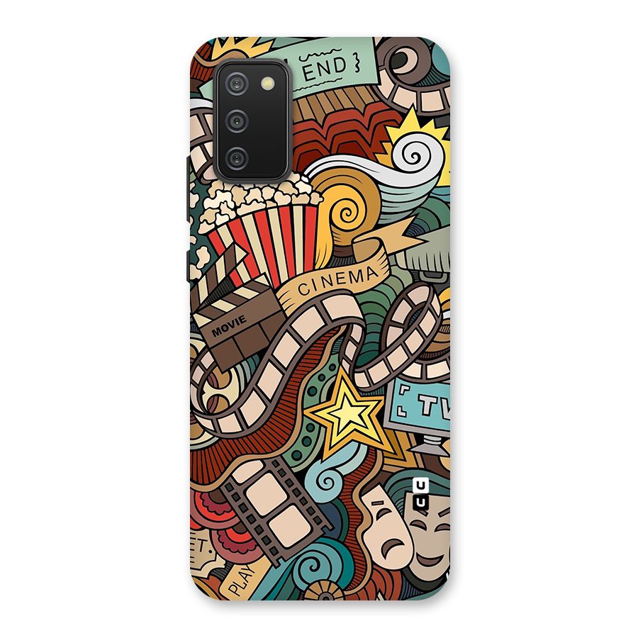 Retro Doodle Art Back Case for Galaxy M02s