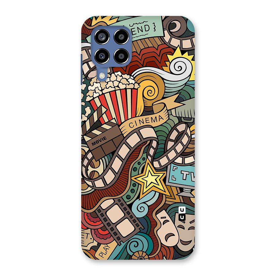 Retro Doodle Art Back Case for Galaxy M53 5G