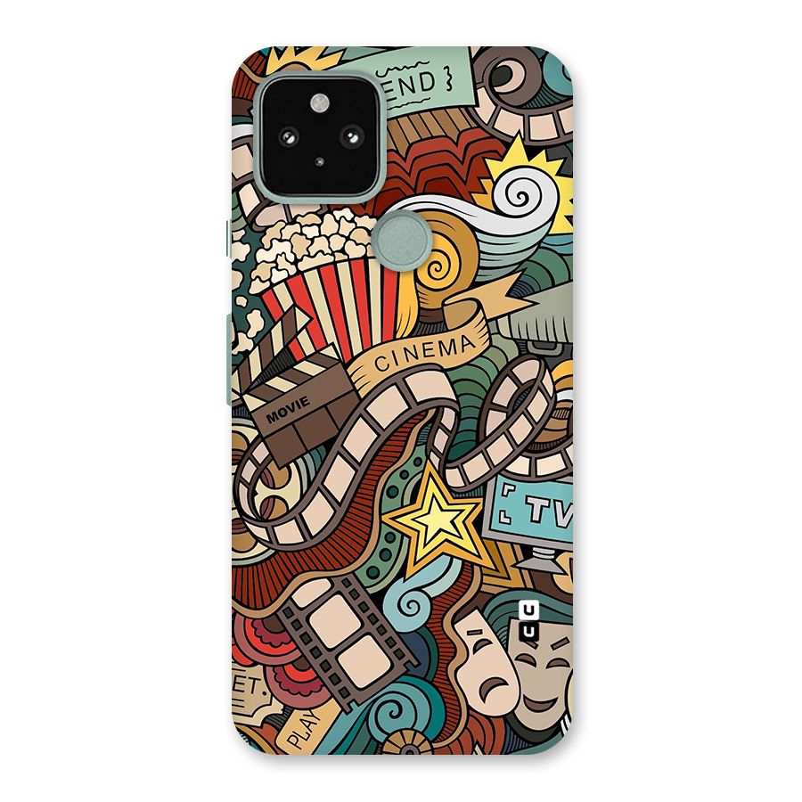 Retro Doodle Art Back Case for Google Pixel 5