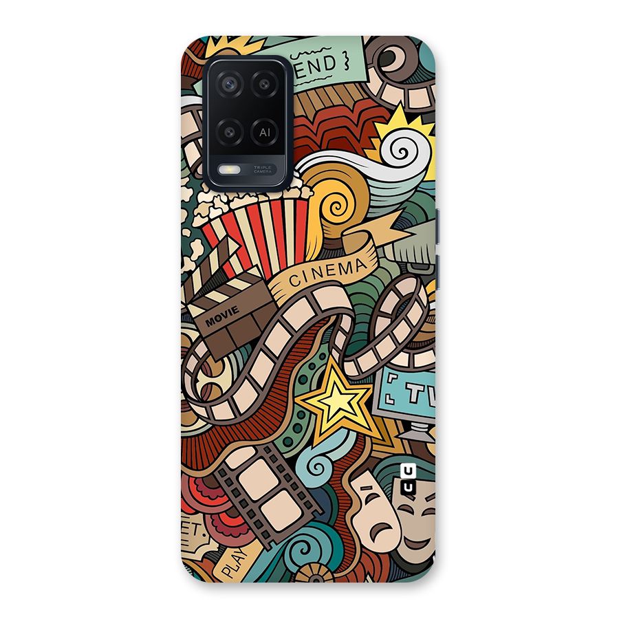 Retro Doodle Art Back Case for Oppo A54