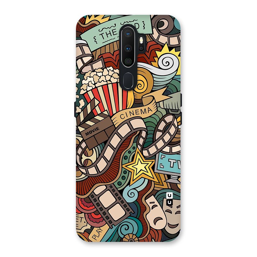 Retro Doodle Art Back Case for Oppo A5 (2020)