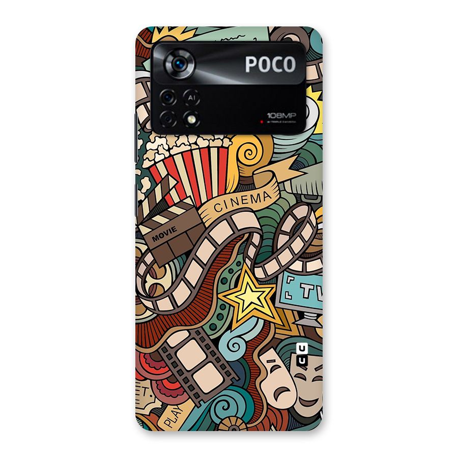 Retro Doodle Art Back Case for Poco X4 Pro 5G