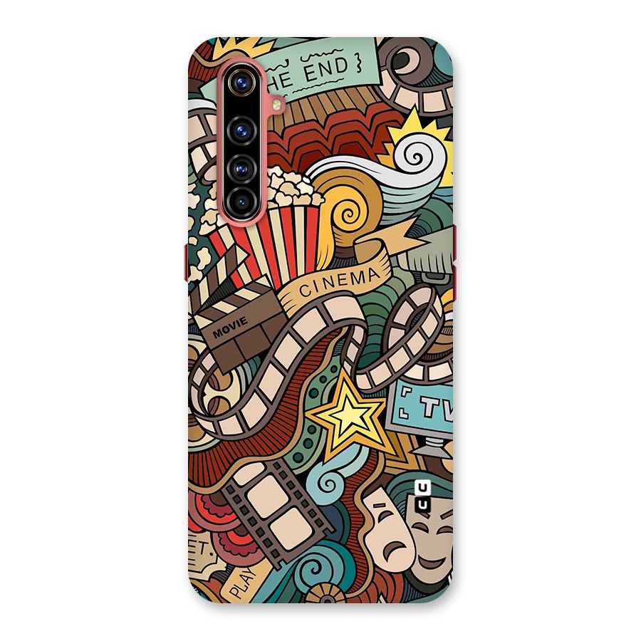 Retro Doodle Art Back Case for Realme X50 Pro