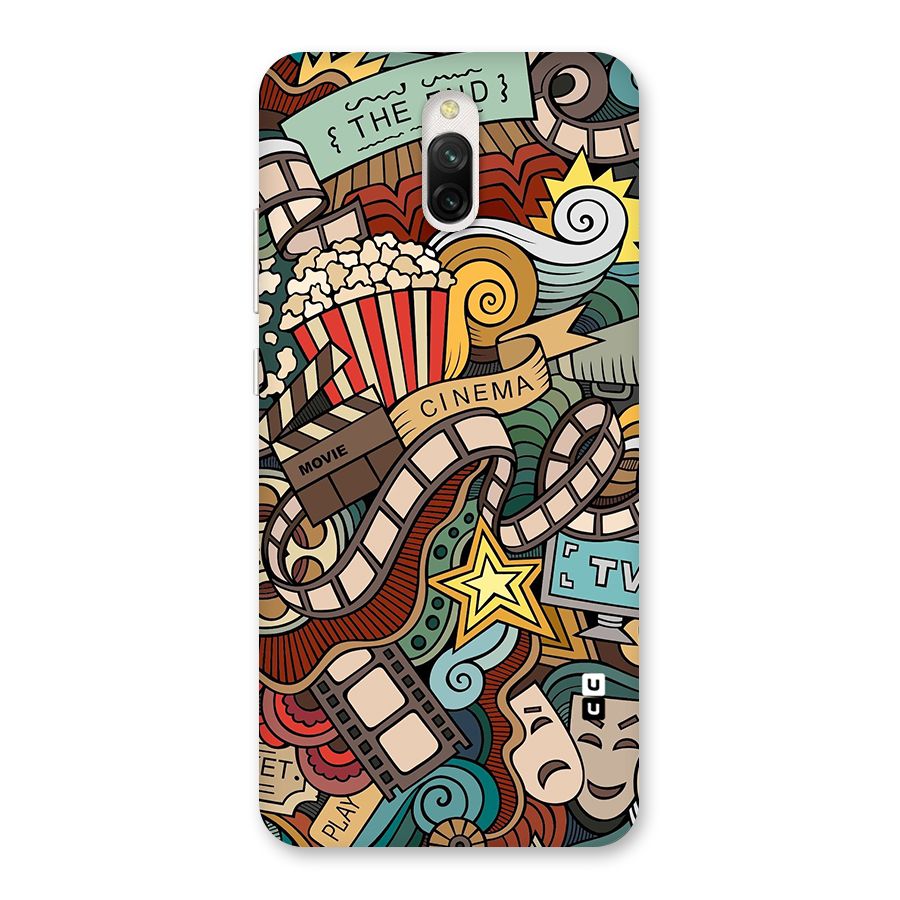 Retro Doodle Art Back Case for Redmi 8A Dual